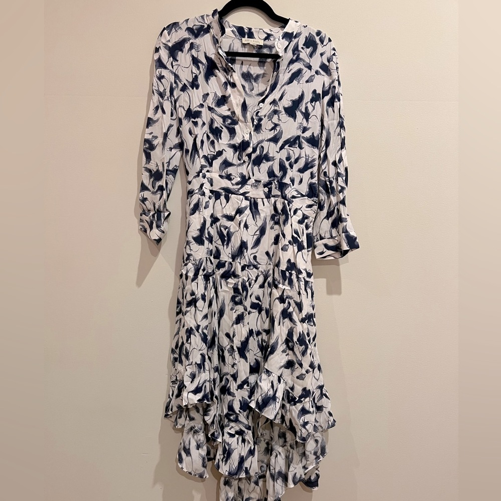 See U Soon XS Blue & White Floral Long Dress